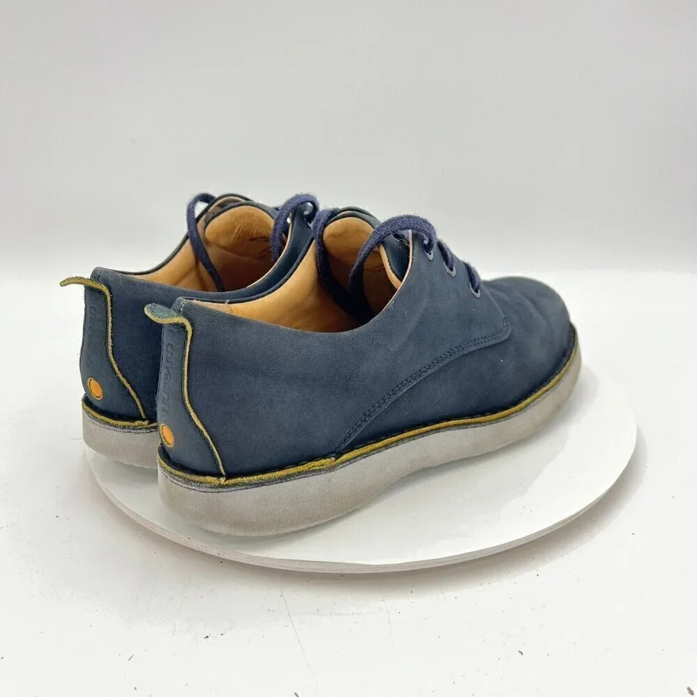 Samuel Hubbard 3216 Men Size 9.5M Blue Navy Suede Lace Up Derby Casual Shoes